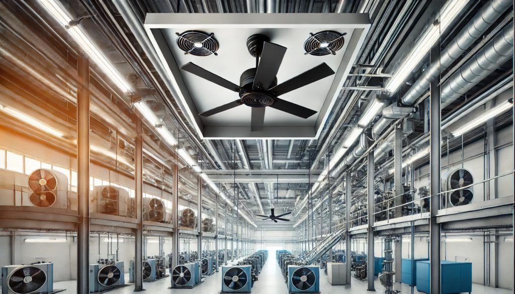 Ceiling-Mounted Industrial Fans